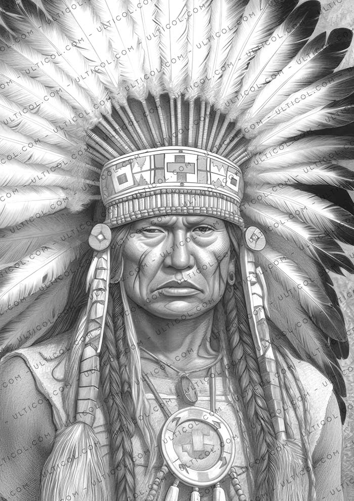 American Indian Coloring