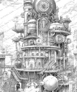 Babylon Steampunk Coloring