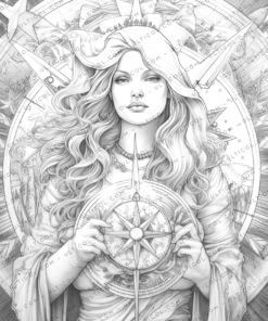 Tarot Card Coloring Book