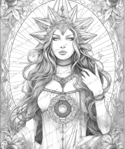 Tarot Card Coloring Book