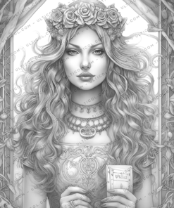 Tarot Card Coloring Book