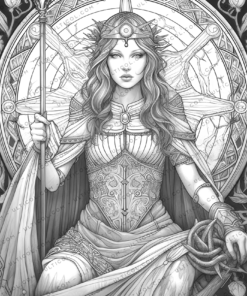 Tarot Card Coloring Book