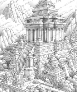 Hanging Gardens of Babylon Coloring