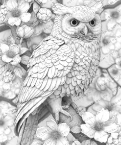 Majestic Owls Coloring