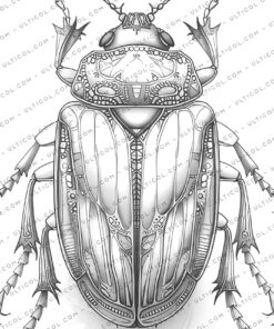 Steampunk Bugs Coloring