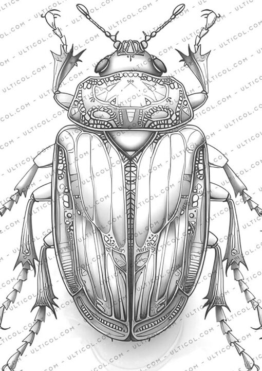 Steampunk Bugs Coloring
