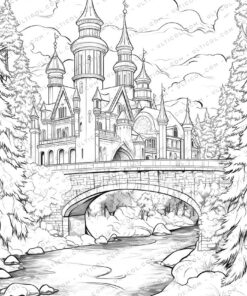 Christmas Grayscale Coloring Pages