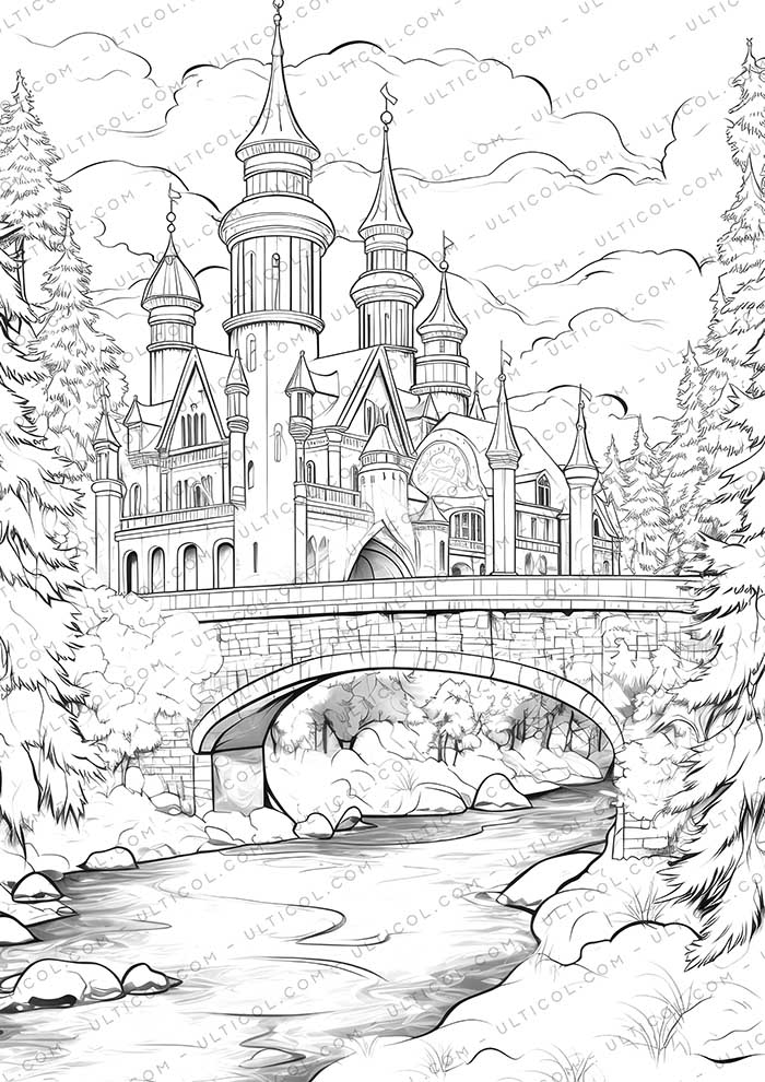Christmas Grayscale Coloring Pages