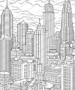 Urban Landscapes Coloring Pages