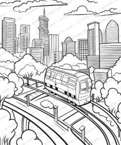 Urban Landscapes Coloring Pages