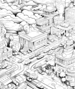 Urban Landscapes Coloring Pages