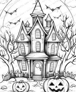 Halloween Baby Grayscale Coloring Pages