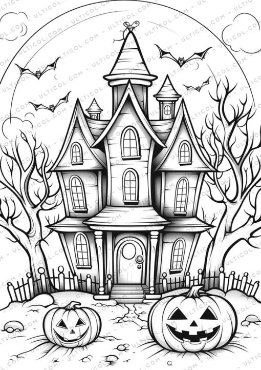 Halloween Baby Grayscale Coloring Pages