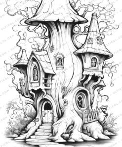 Halloween Baby Grayscale Coloring Pages