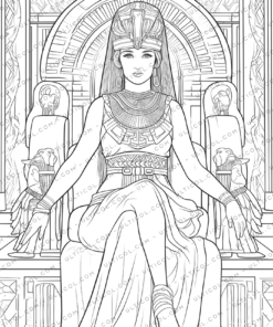 Egyptian Queen Coloring Pages
