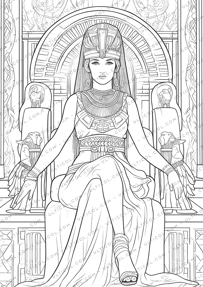 Egyptian Queen Coloring Pages