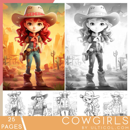 CowGirl Coloring