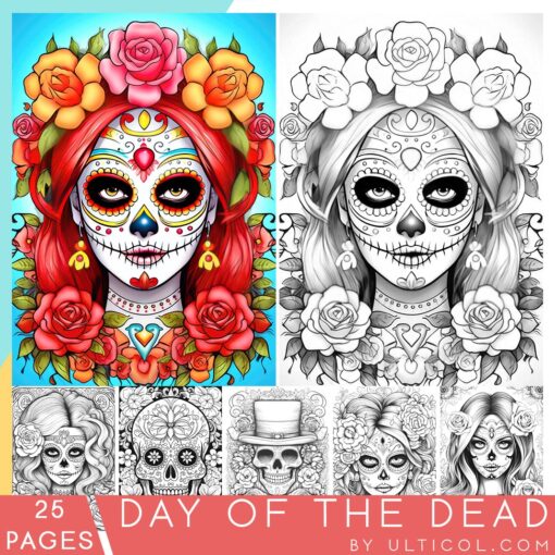 Day of the Dead Coloring