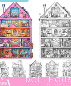 Doll Houses Coloring