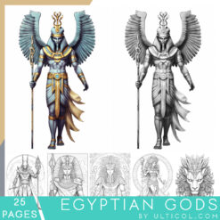Egyptian Gods Coloring Book