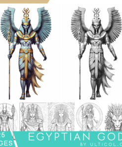 Egyptian Gods Coloring Book