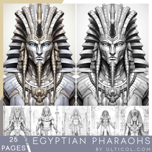 Egyptian Pharaohs Coloring