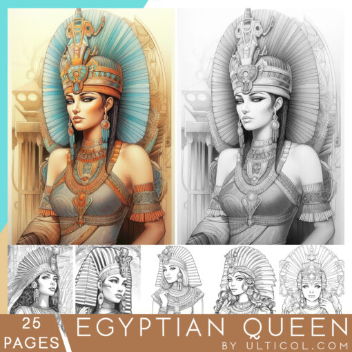 Egyptian Queen Coloring Pages