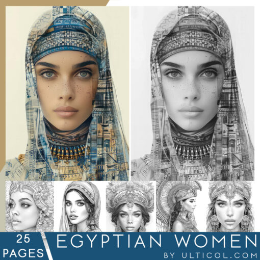 Ancient Egyptian Women Coloring