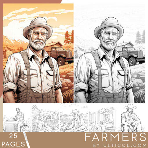 Farmers Coloring Pages