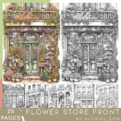 Flower Storefront Coloring