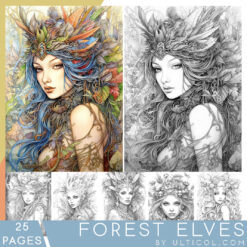 Forest Elves Coloring Pages
