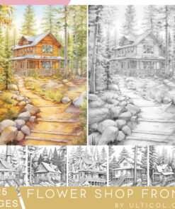 Forest House Coloring