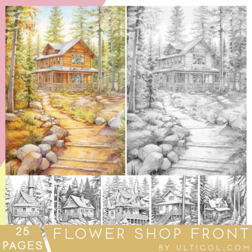 Forest House Coloring