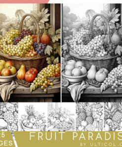 Fruit Paradise Coloring