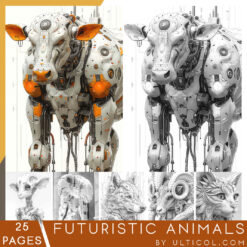 Futuristic Animals Coloring