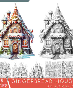 Gingerbread Houses Coloring