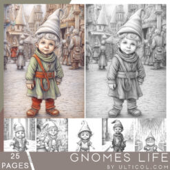 Gnomes Life Coloring Book