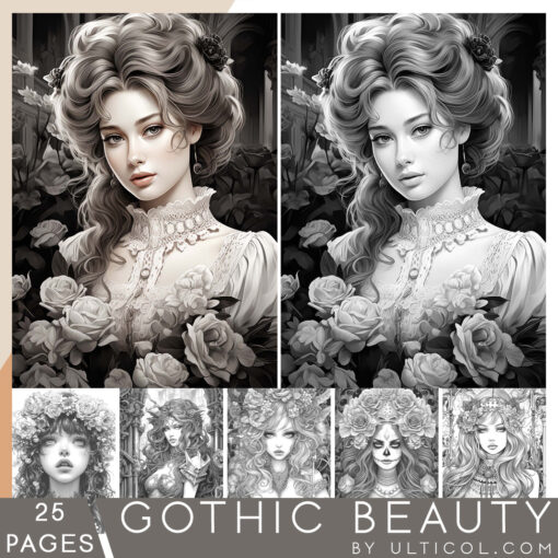 Gothic Beauty Coloring