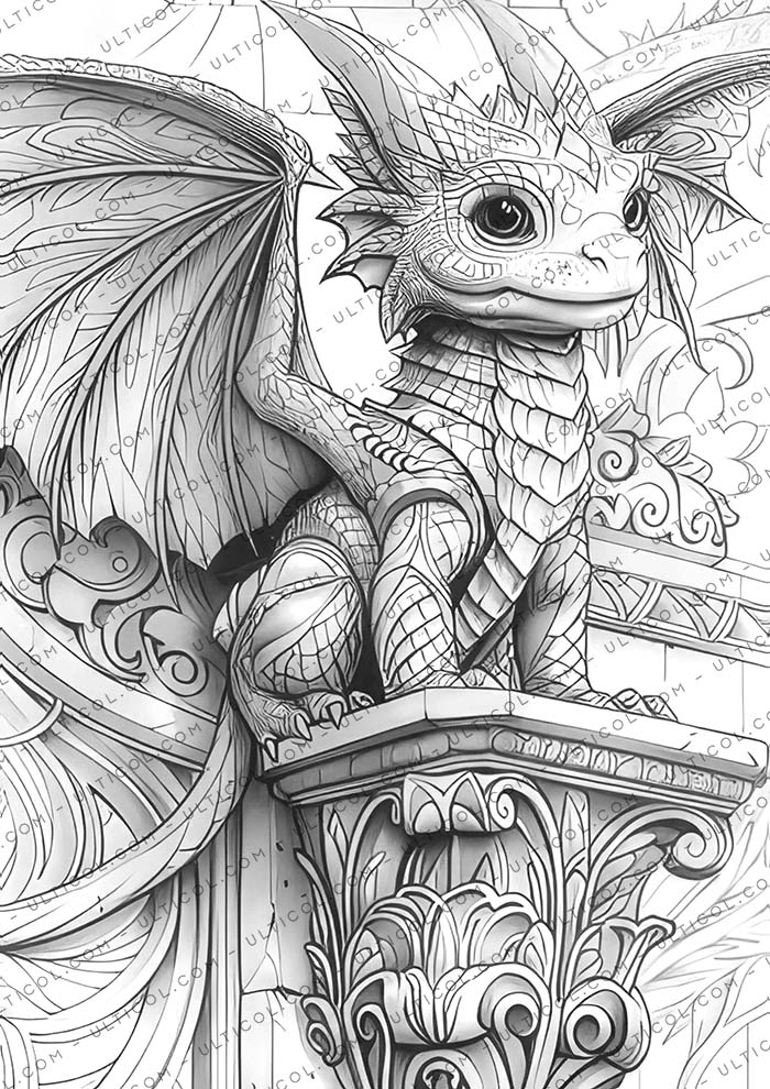 Baby Gargoyles Coloring