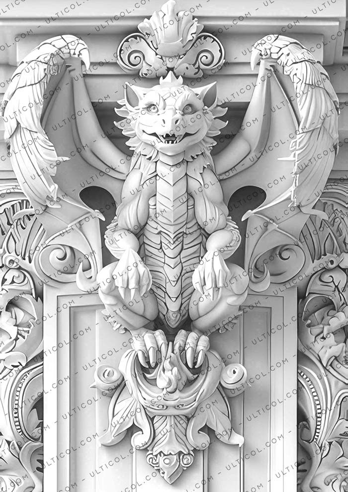 Baby Gargoyles Coloring