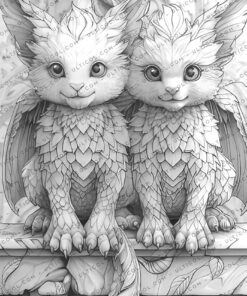 Baby Gargoyles Coloring