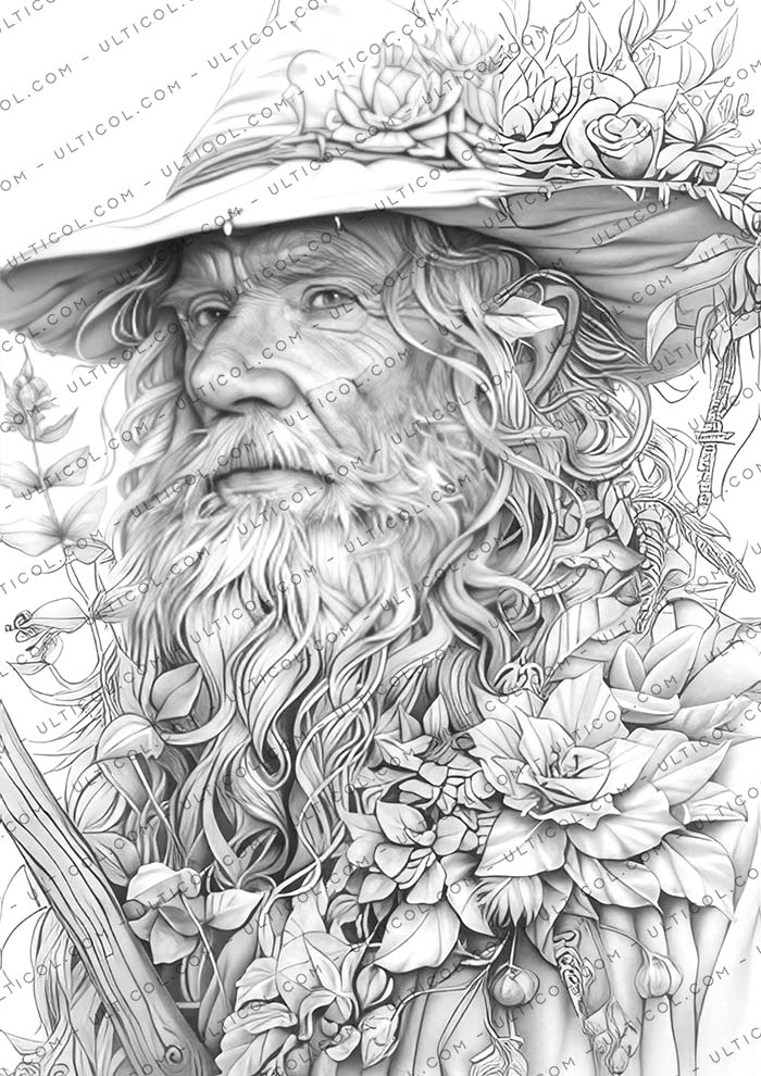 Magical Wizard Coloring