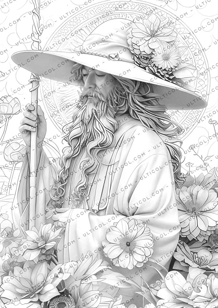 Magical Wizard Coloring