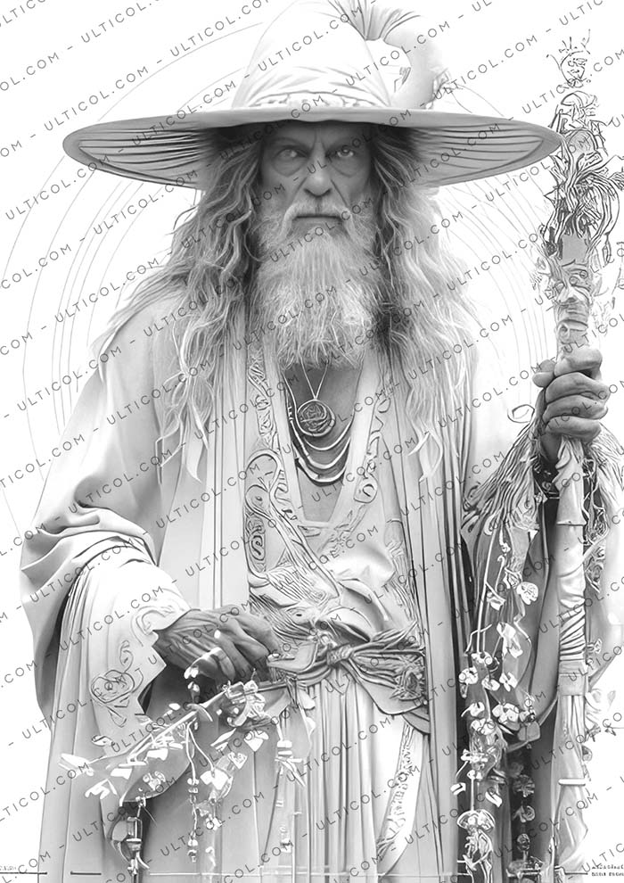 Magical Wizard Coloring