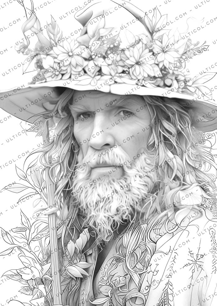 Magical Wizard Coloring