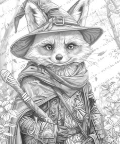Wizard Animals Coloring