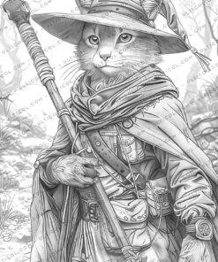 Wizard Animals Coloring