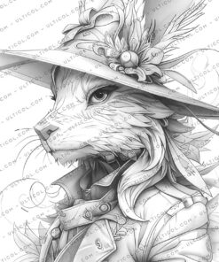 Wizard Animals Coloring