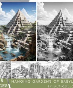 Hanging Gardens of Babylon Coloring