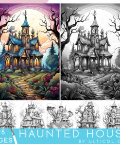 Haunted House Coloring